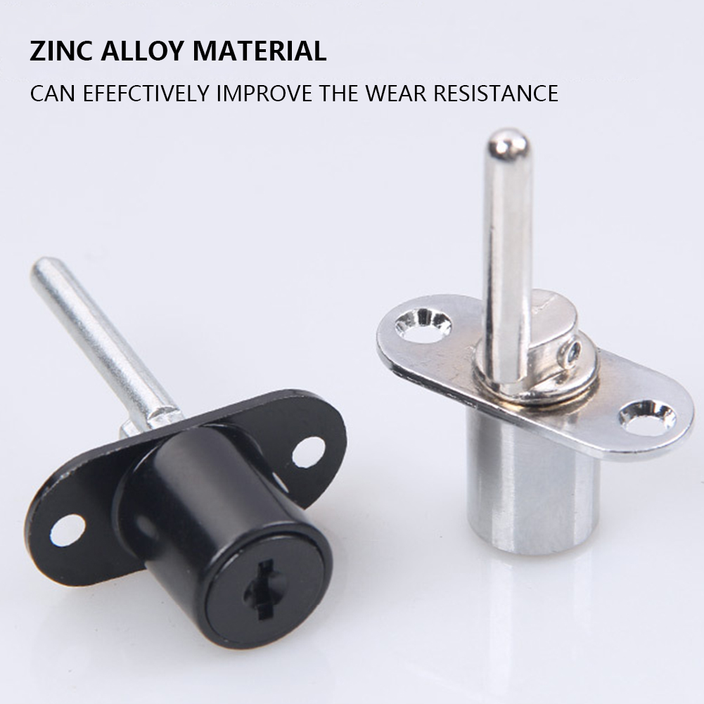 Furniture Hardware In China - 16/19mm亜鉛合金製オフィスデスク引き出しロック、カムシリンダー式トリプルロック（鍵付き）、食器棚引き出しロック、安定した家具用金具