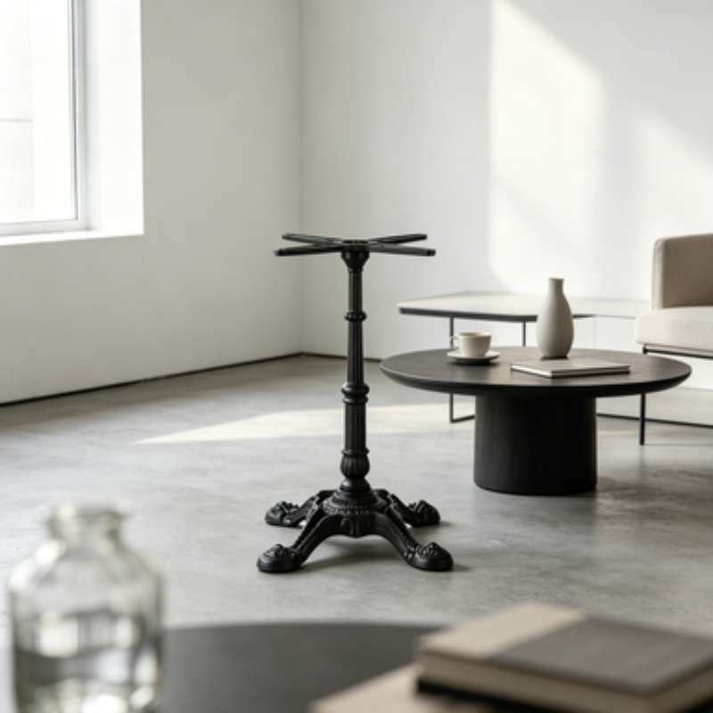 Furniture And Hardware Shop - 鋳鉄製タイガークロー型テーブル脚、4本爪テーブルベース、角型テーブル脚、カフェやダイニングテーブル用の金属製支柱