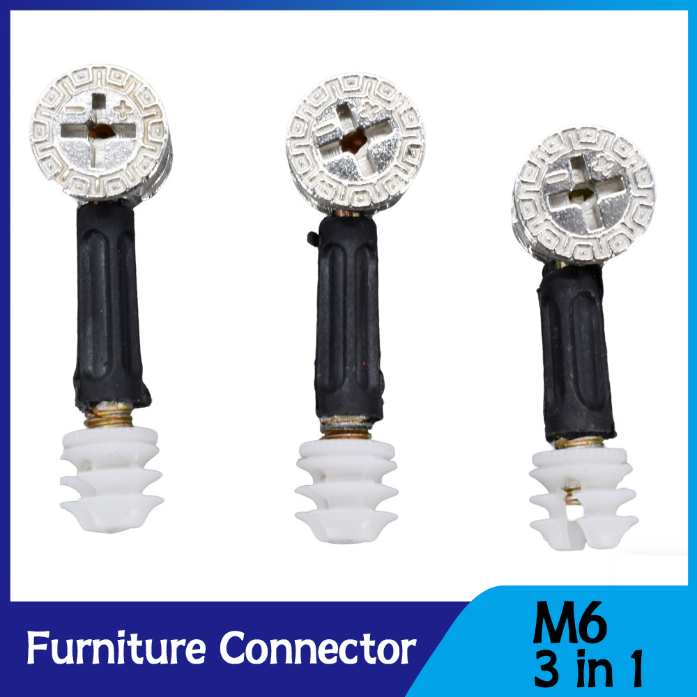 Cam Lock Nut - 家具ハードウェア 3 in 1 カムロックコネクタ M6