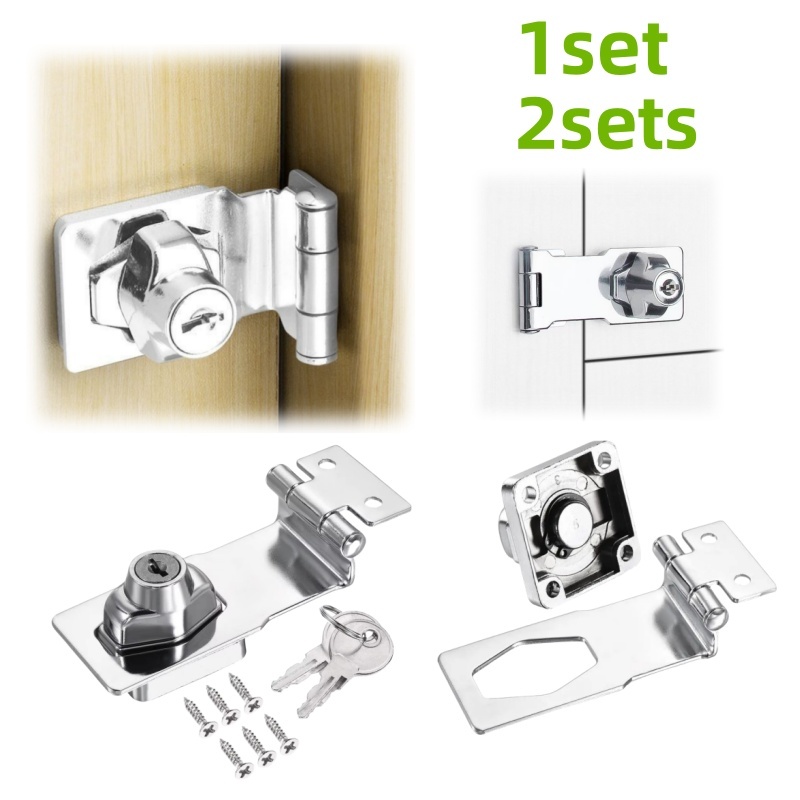 Furniture Hardware Feet - 1/2 セットのノブスタイル家具安全ロック、キャビネット、引き出しロック、キーとネジ付きハードウェアアクセサリーに適しています。