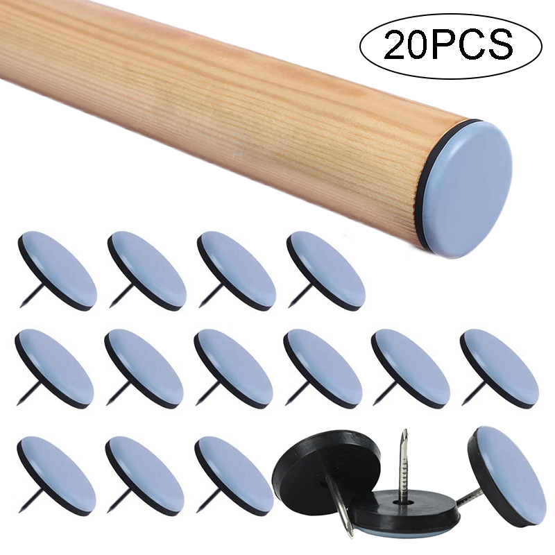 Furniture Hardware Feet - 20 個 16/19/22/25 ミリメートルテーブル椅子フットスライダーラウンド家具脚パッドネジキャビネットソファグライド床プロテクタースライダー