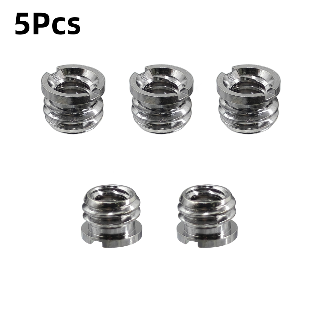 Cam Lock Nut - 5 個のカメラネジナット 1/4 から 3/8 インチ変換ネジ