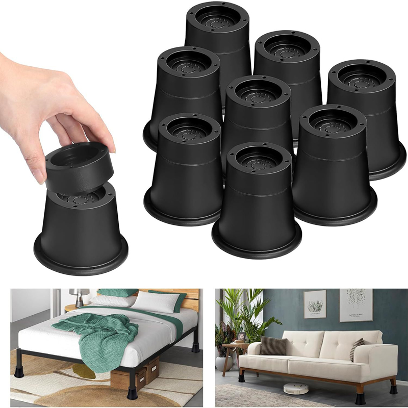 4個セット 頑丈な家具ライザー 丸型ゴム製ソファライザー 最 - Furniture Hardware Feet のレビューと価格