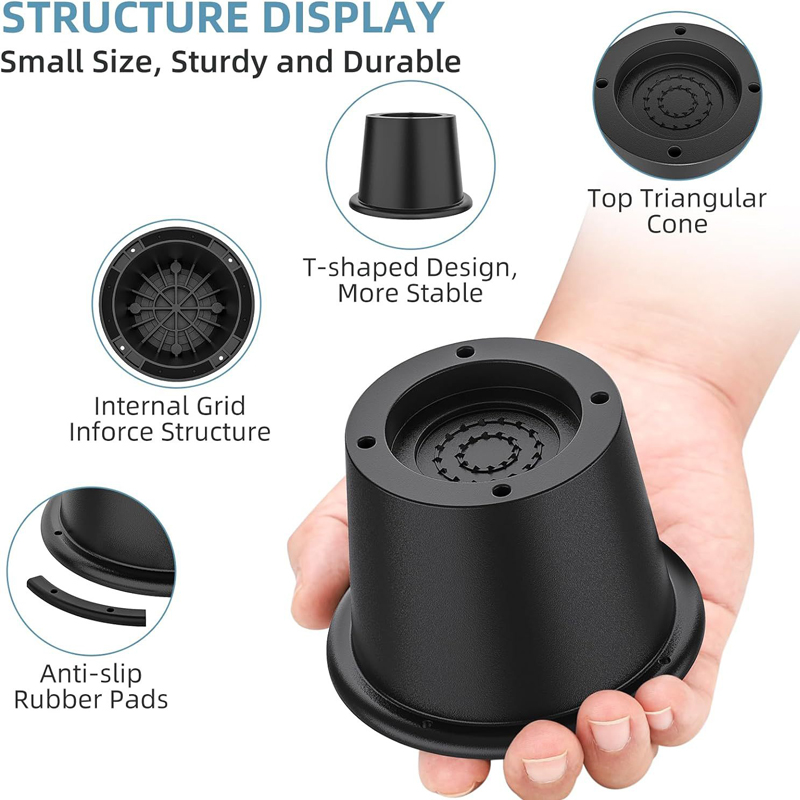 4個セット 頑丈な家具ライザー 丸型ゴム製ソファライザー 最 - Furniture Hardware Feet のレビューと価格