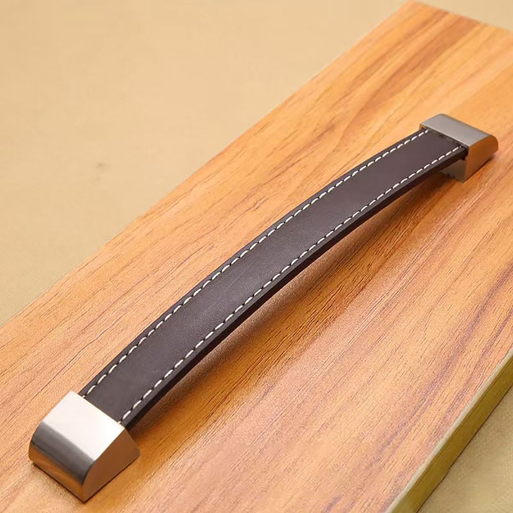 1個入りブラウンソフトレザーキャビネットハンドル、シングルホ - Furniture Hardware In China のレビューと価格