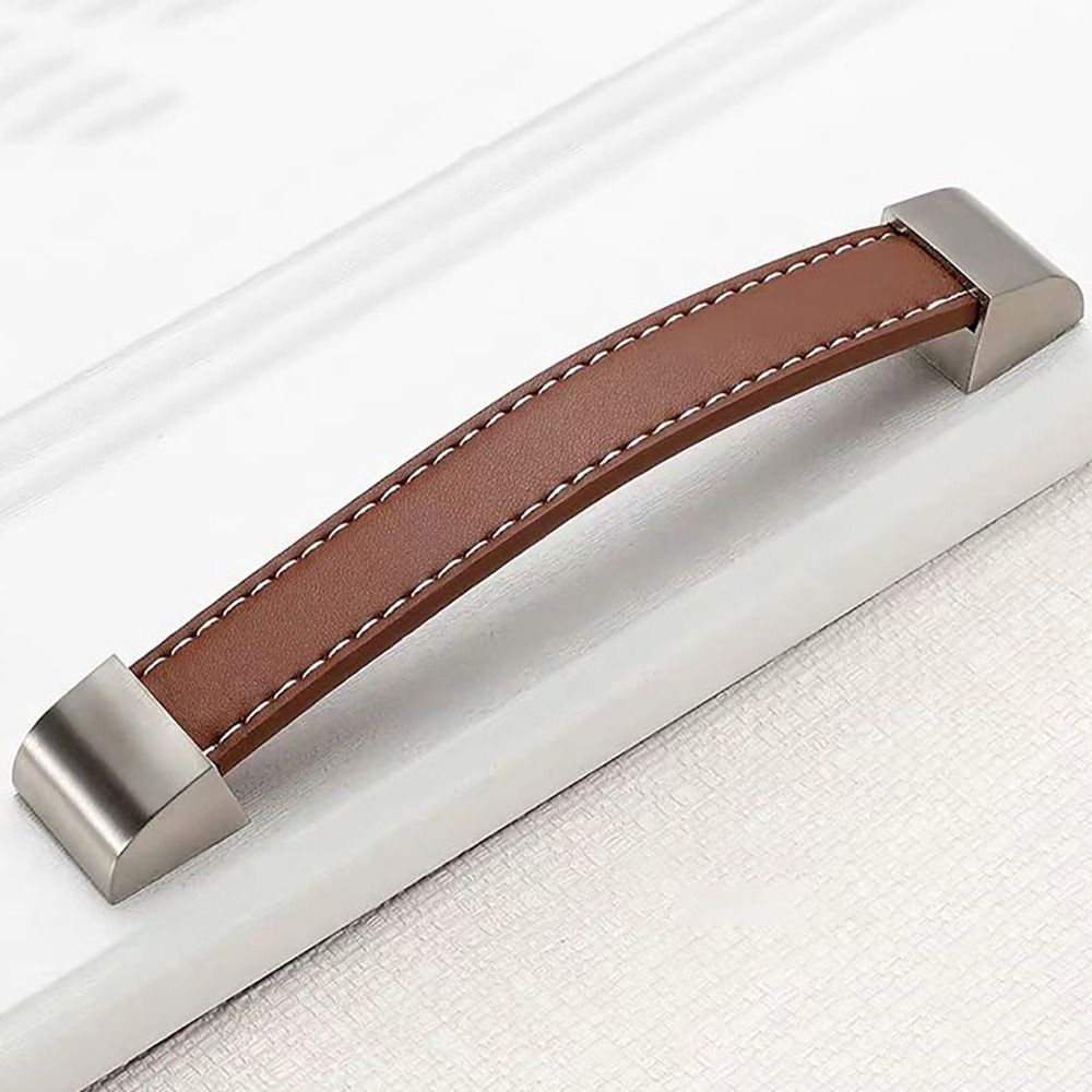 1個入りブラウンソフトレザーキャビネットハンドル、シングルホ - Furniture Hardware In China のレビューと価格