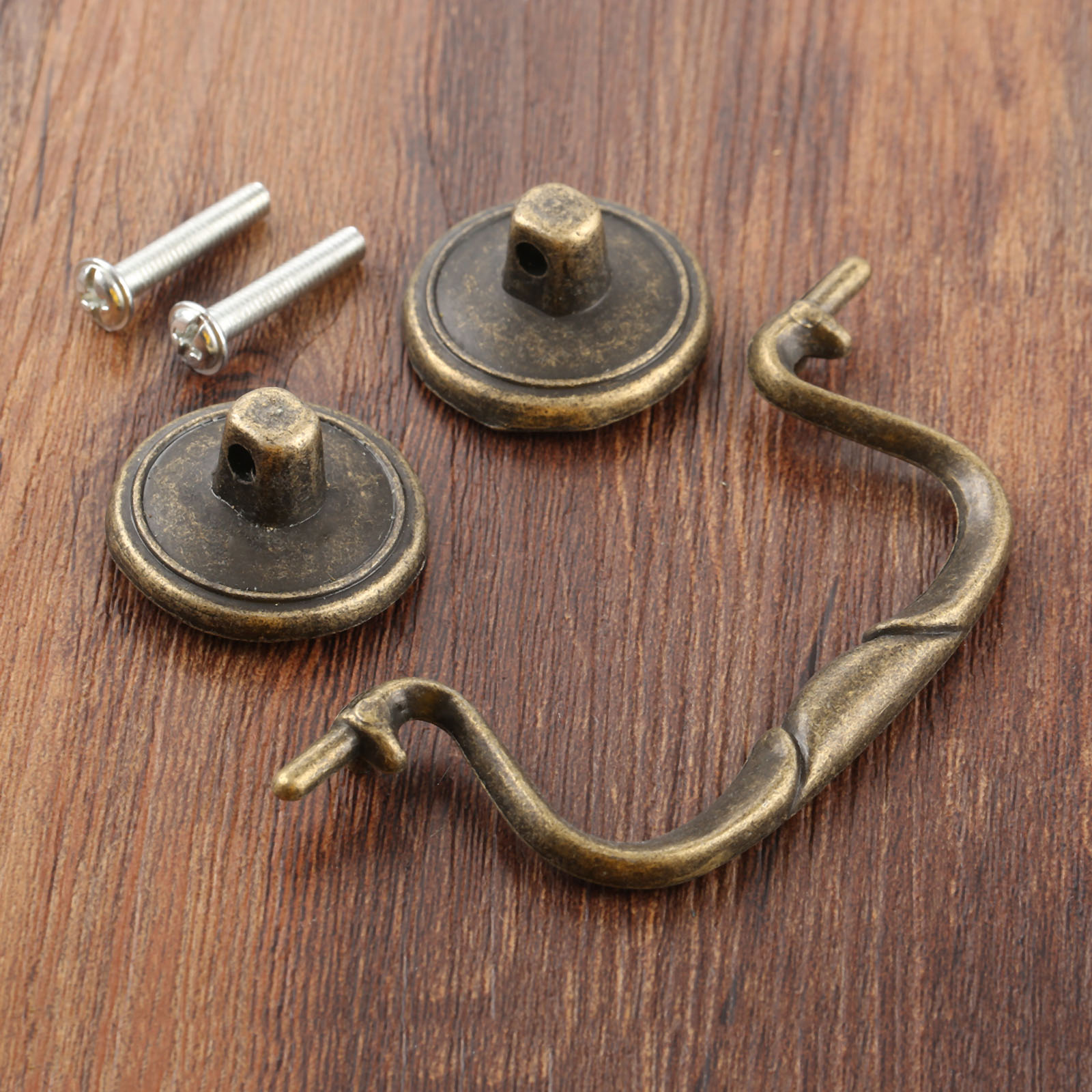 1pc ヴィンテージプラスチックプルハンドルネジ付き引き出し - Furniture And Hardware Shop のレビューと価格