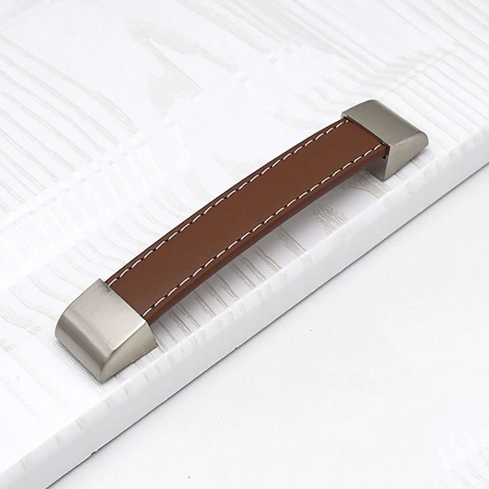 1個入りブラウンソフトレザーキャビネットハンドル、シングルホ - Furniture Hardware In China のレビューと価格