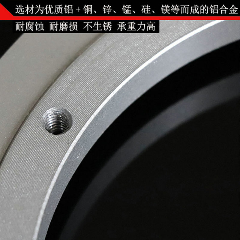 本社ネジ固定不正ラウンド回転スイベルプレートアルミ合金回転ベ - Furniture Hardware In China のレビューと価格