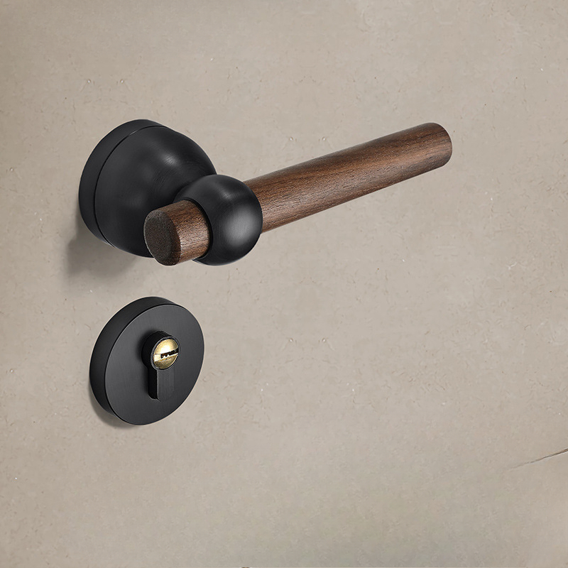 高級ブラックウォールナット製ドアロック 寝室用静音ロックセッ - Furniture Hardware In China のレビューと価格
