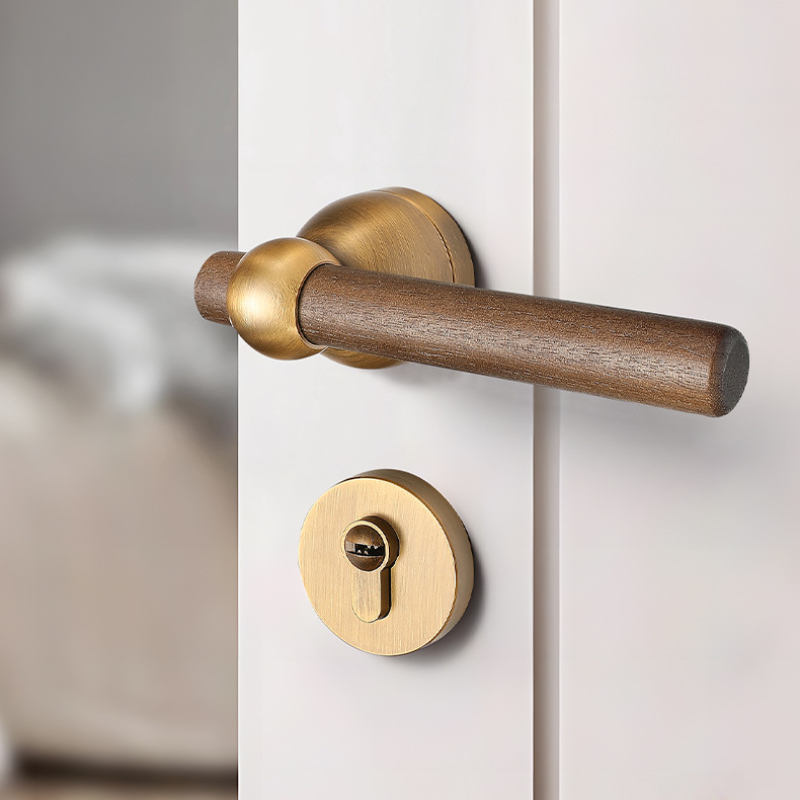 高級ブラックウォールナット製ドアロック 寝室用静音ロックセッ - Furniture Hardware In China のレビューと価格