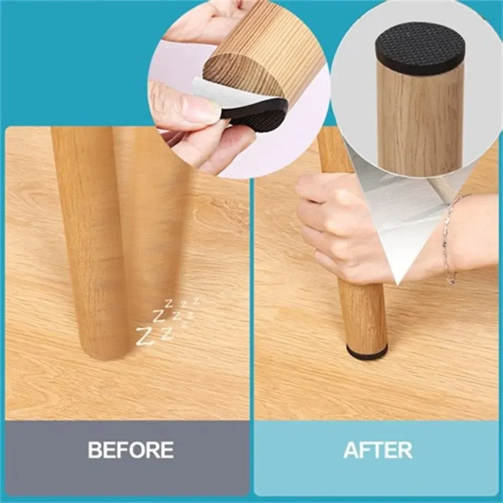 椅子の脚用ゴムパッド家具滑り止めマットバンパーダンパー自己粘 - Furniture Hardware Feet のレビューと価格