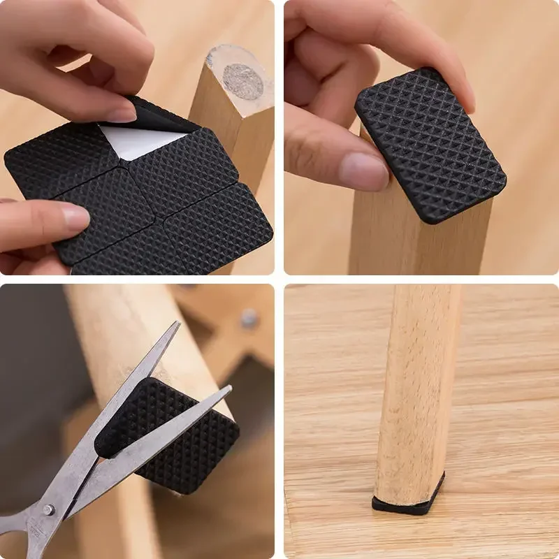 椅子の脚用ゴムパッド家具滑り止めマットバンパーダンパー自己粘 - Furniture Hardware Feet のレビューと価格