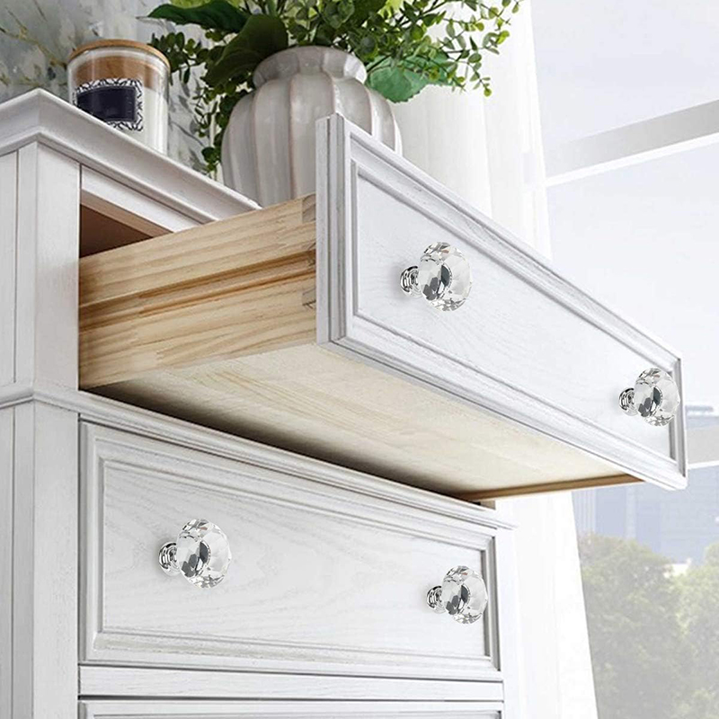 6 個のキャビネットノブネジ付き 30 ミリメートルラウンド - Furniture Hardware Feet のレビューと価格