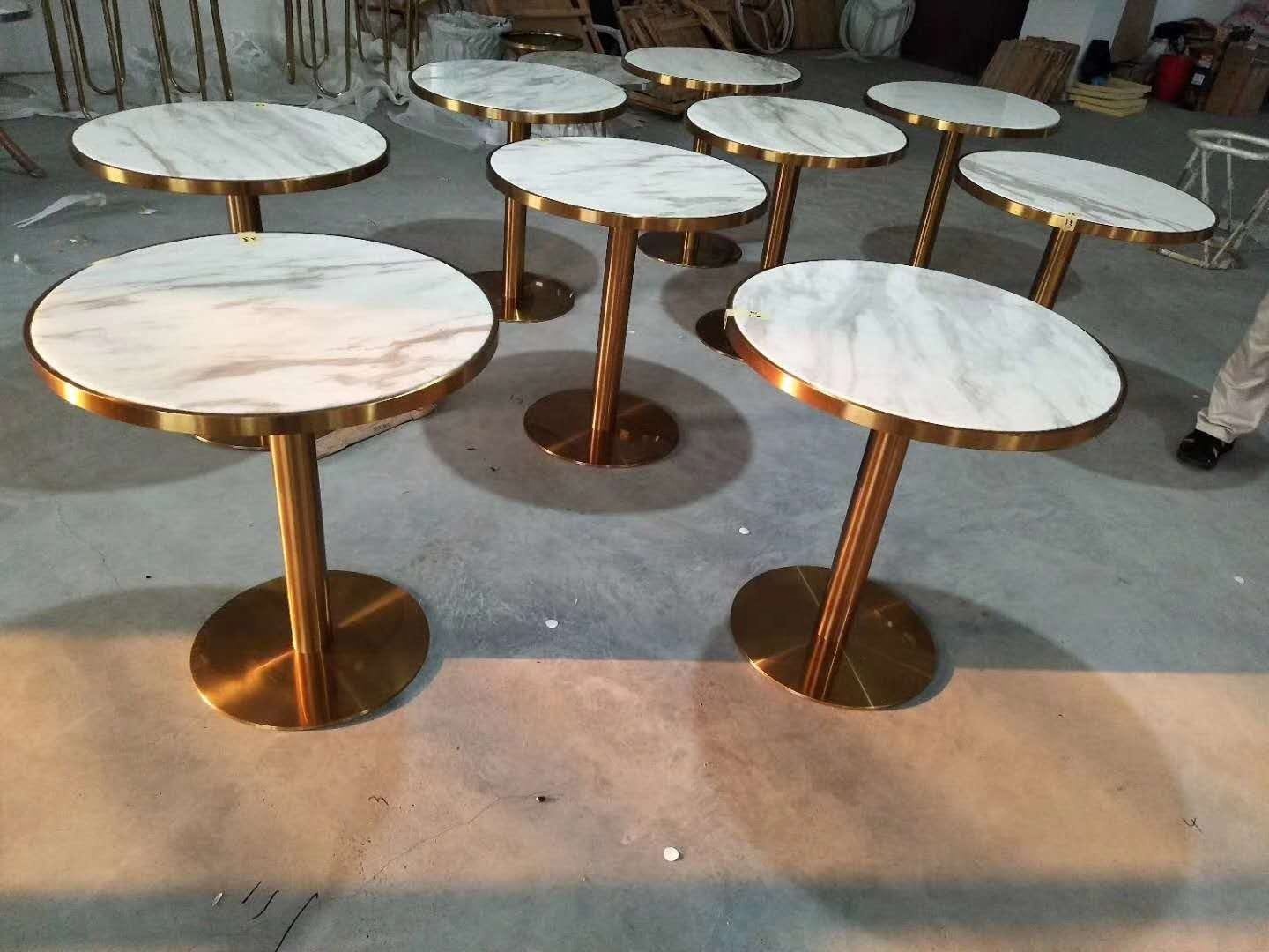 エレガントな丸型金具のステンレス製ティーコーヒーテーブル、大 - Furniture Hardware In China のレビューと価格